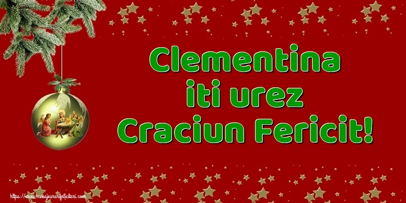  Felicitari de Craciun - Globuri | Clementina iti urez Craciun Fericit!