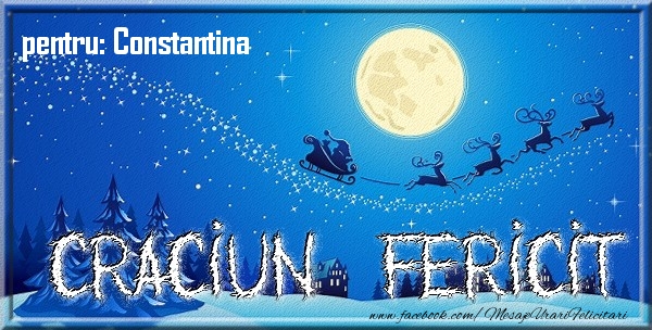  Felicitari de Craciun - Mos Craciun & Peisaje De Iarna | Pentru Constantina Craciun Fericit