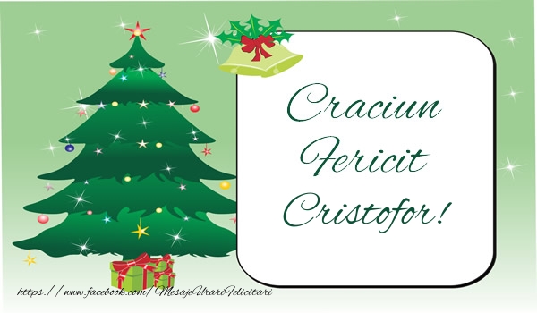 Felicitari de Craciun - Brazi | Craciun Fericit Cristofor!