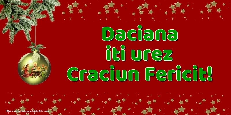  Felicitari de Craciun - Globuri | Daciana iti urez Craciun Fericit!