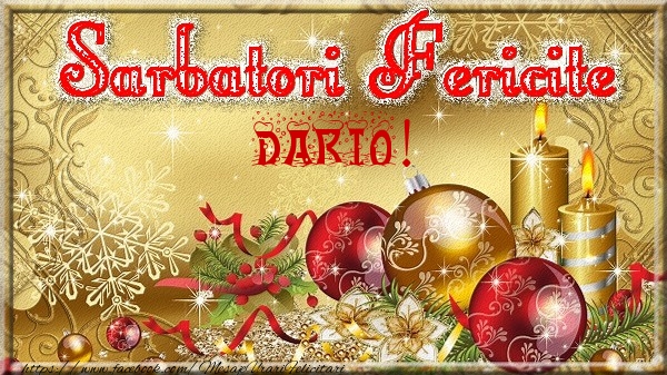  Felicitari de Craciun - Globuri | Sarbatori fericite Dario!