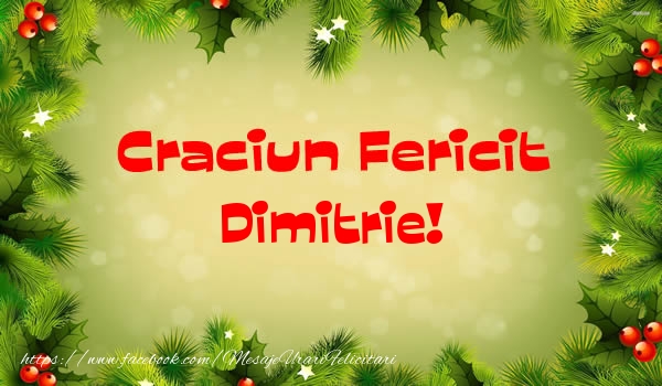  Felicitari de Craciun - Brazi | Craciun Fericit Dimitrie!