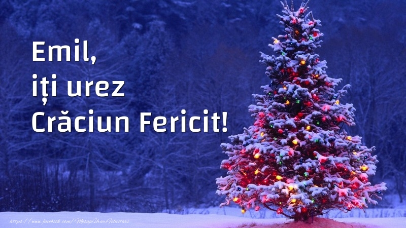  Felicitari de Craciun - Brazi | Emil, iți urez Crăciun Fericit!