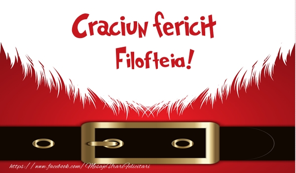 Felicitari de Craciun - Craciun Fericit Filofteia!