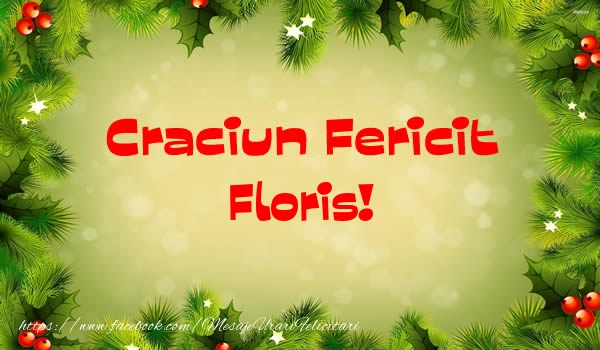 Felicitari de Craciun - Craciun Fericit Floris!