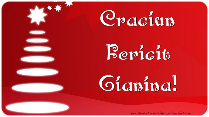 Felicitari de Craciun - Brazi | Craciun Fericit Gianina