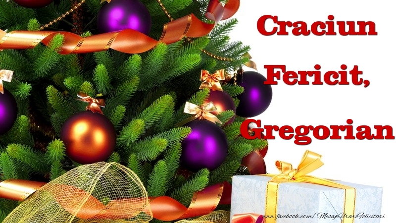  Felicitari de Craciun - Brazi & Globuri | Craciun Fericit, Gregorian
