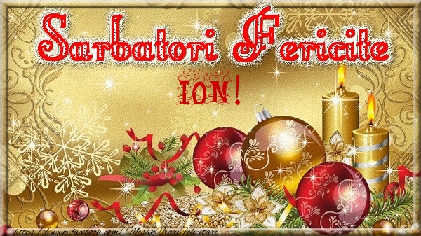  Felicitari de Craciun - Globuri | Sarbatori fericite Ion!
