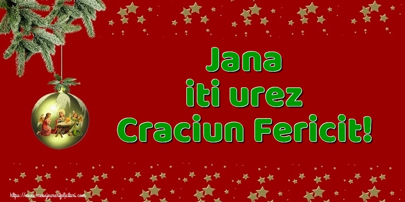  Felicitari de Craciun - Globuri | Jana iti urez Craciun Fericit!