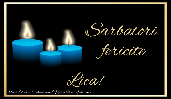 Felicitari de Craciun - Lumanari | Sarbatori fericite Lica!