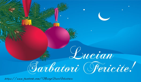 Felicitari de Craciun - Globuri | Lucian Sarbatori fericite!