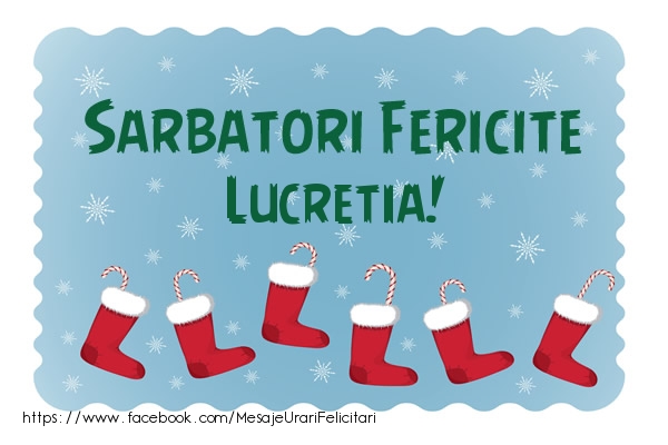  Felicitari de Craciun - Cizmulițe | Sarbatori fericite Lucretia!