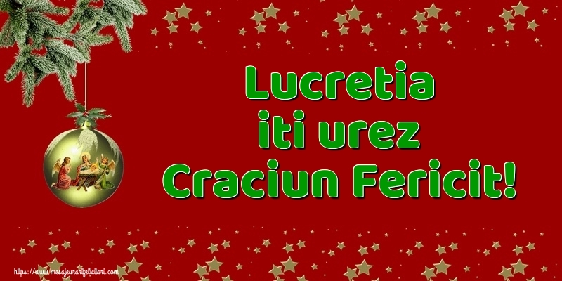  Felicitari de Craciun - Globuri | Lucretia iti urez Craciun Fericit!
