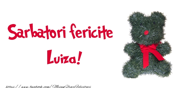 Felicitari de Craciun - Ursuleti | Sarbatori fericite Luiza!