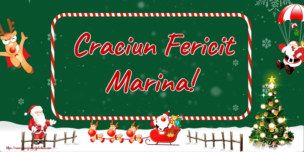  Felicitari de Craciun - Brazi & Mos Craciun & Reni | Craciun Fericit Marina!