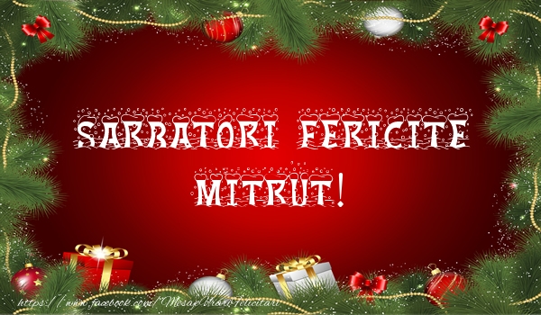  Felicitari de Craciun - Globuri | Sarbatori fericite Mitrut!