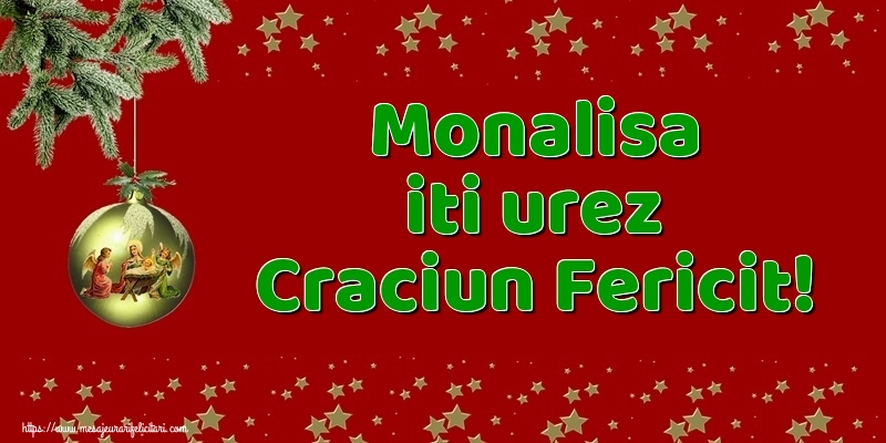  Felicitari de Craciun - Globuri | Monalisa iti urez Craciun Fericit!