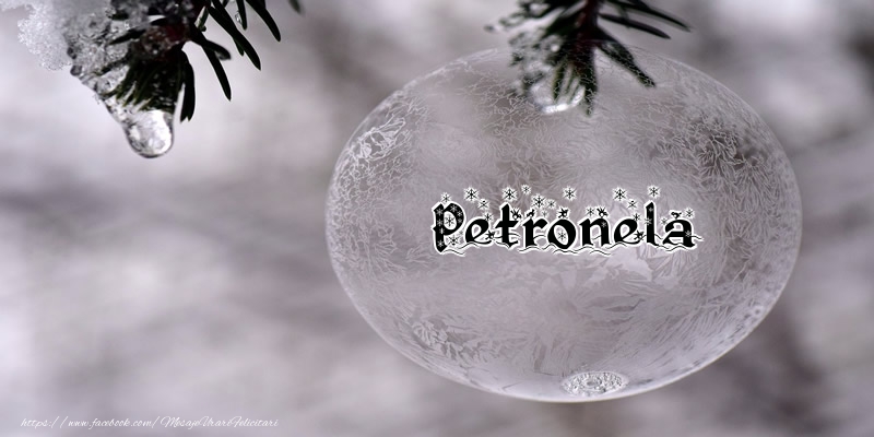  Felicitari de Craciun - Globuri | Numele Petronela pe glob