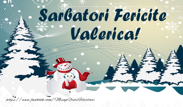  Felicitari de Craciun - ⛄ Brazi & Om De Zapada & Peisaje De Iarna | Sarbatori fericite Valerica!