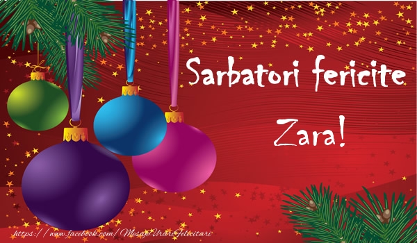 Felicitari de Craciun - Globuri | Sarbatori fericite Zara!