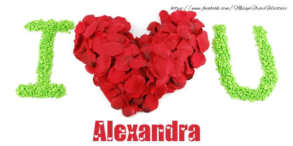  Felicitari de dragoste -  I love you Alexandra