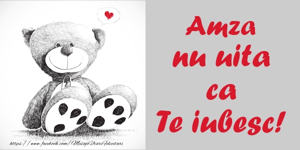 Felicitari de dragoste - Ursuleti | Amza nu uita ca Te iubesc!