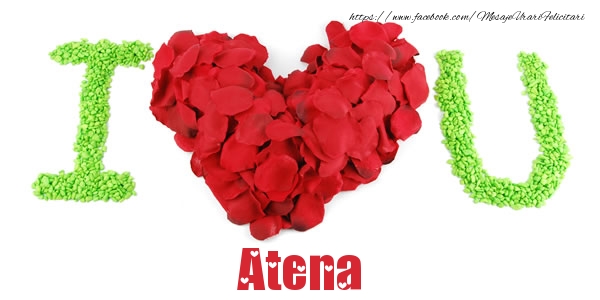  Felicitari de dragoste -  I love you Atena
