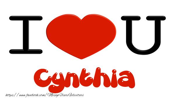  Felicitari de dragoste -  I love you Cynthia