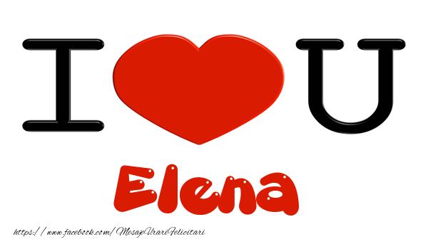  Felicitari de dragoste -  I love you Elena