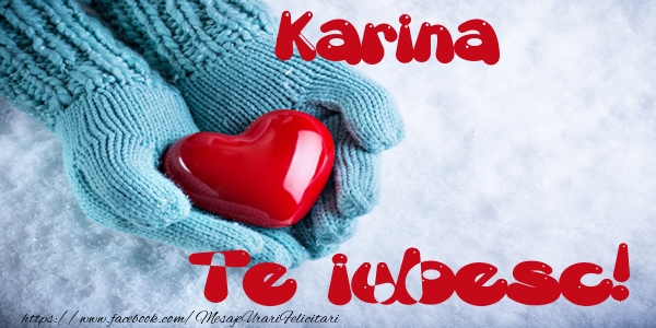 Dragoste Karina Te iubesc!