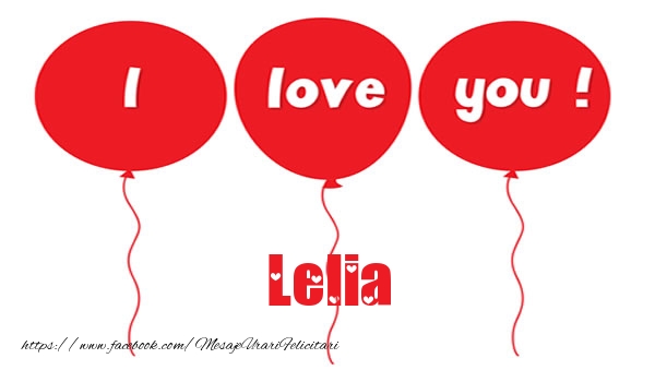Felicitari de dragoste -  I love you Lelia