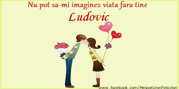 Felicitari de dragoste - Nu pot sa-mi imaginez viata fara tine Ludovic