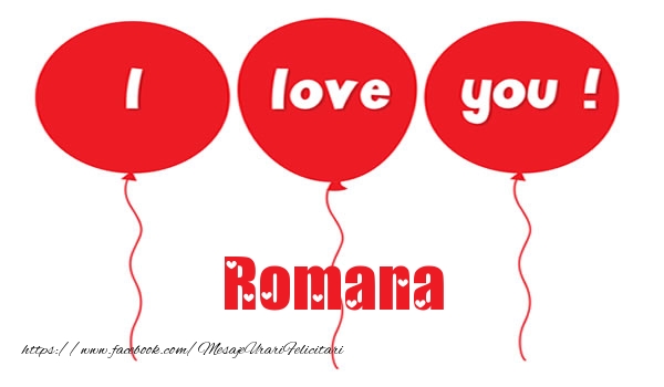  Felicitari de dragoste -  I love you Romana