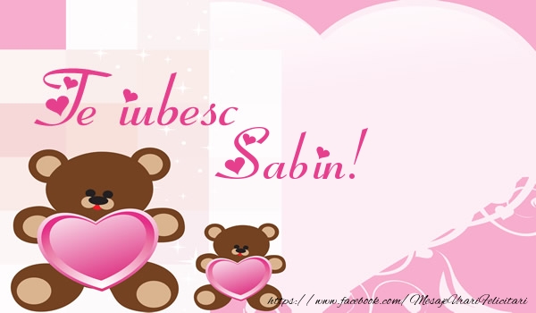  Felicitari de dragoste - Ursuleti | Te iubesc Sabin!