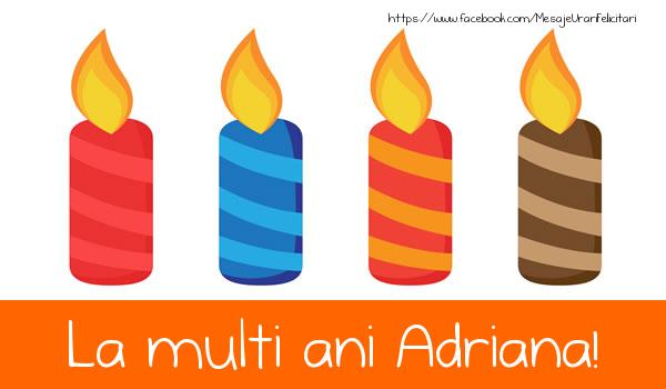 Felicitari de la multi ani - Lumanari | La multi ani Adriana!