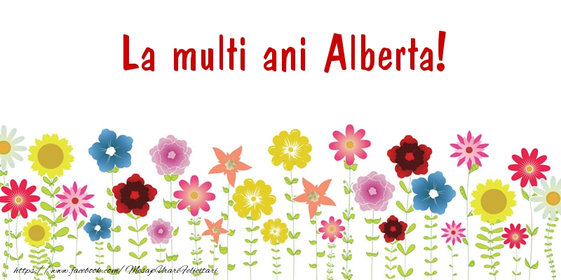 Felicitari de la multi ani - Confetti | La multi ani Alberta!