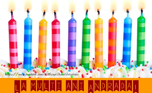 Felicitari de la multi ani - Lumanari | La multi ani Andrada!