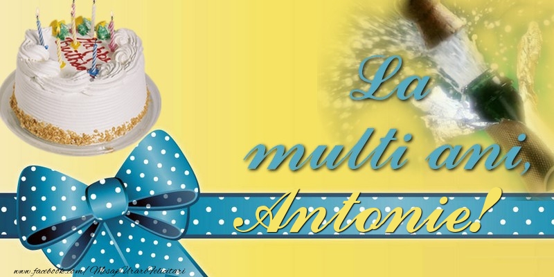  Felicitari de la multi ani - Tort & Sampanie | La multi ani, Antonie!