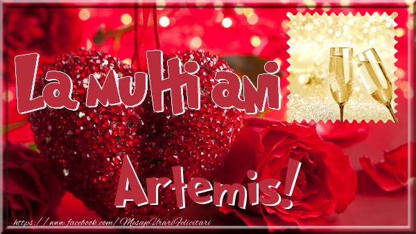 Felicitari de la multi ani - ❤️❤️❤️ 1 Poza & Inimioare & Ramă Foto & Trandafiri | La multi ani Artemis