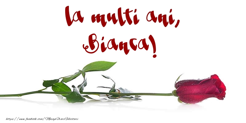  Felicitari de la multi ani - Flori & Trandafiri | La multi ani, Bianca!