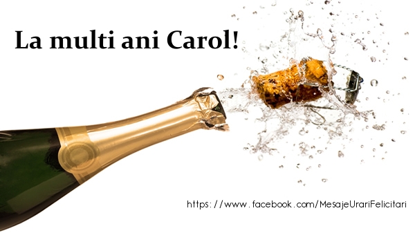 Felicitari de la multi ani - Sampanie | La multi ani Carol!