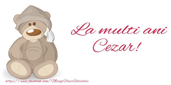 Felicitari de la multi ani - Ursuleti | La multi ani Cezar!