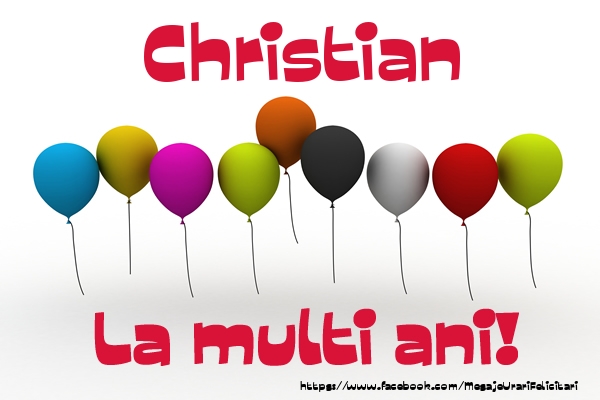 Felicitari de la multi ani - Baloane | Christian La multi ani!