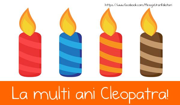 Felicitari de la multi ani - Lumanari | La multi ani Cleopatra!