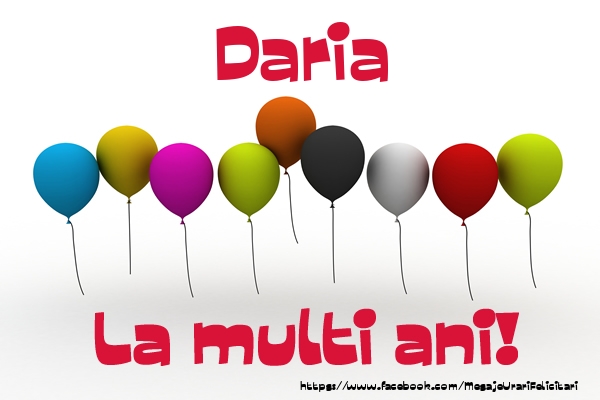 Felicitari de la multi ani - Baloane | Daria La multi ani!