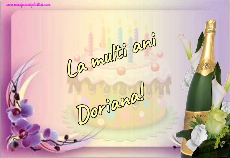  Felicitari de la multi ani - Sampanie | La multi ani Doriana!