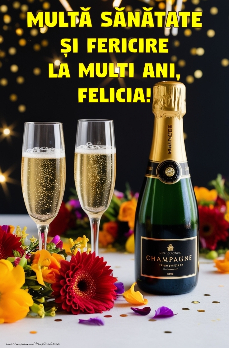 Felicitari de la multi ani - Felicitare personalizata cu nume sarbatorit