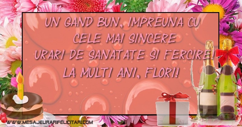  Felicitari de la multi ani - Cadou & Sampanie & Tort & 1 Poza & Ramă Foto | La multi ani, Flori!