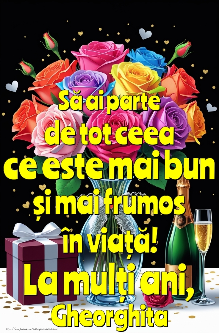 Felicitari de la multi ani - Felicitare personalizata cu nume de ziua ta