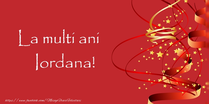 Felicitari de la multi ani - Confetti | La multi ani Iordana!